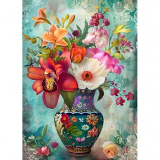 DUTCH LADY DESIGNS GREETING CARD Floral Vase 7